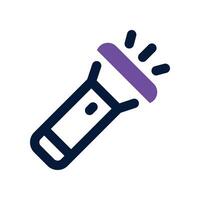 flashlight icon. dual tone icon for your website, mobile, presentation, and logo design. vector
