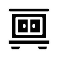 cabinet icon. glyph icon for your website, mobile, presentation, and logo design. vector