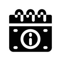 calendar icon. glyph icon for your website, mobile, presentation, and logo design. vector