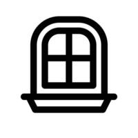 window icon. line icon for your website, mobile, presentation, and logo design. vector