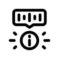 voice recognition icon. line icon for your website, mobile, presentation, and logo design. vector