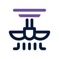 ceiling fan icon. dual tone icon for your website, mobile, presentation, and logo design. vector