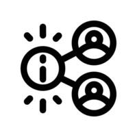 share icon. line icon for your website, mobile, presentation, and logo design. vector