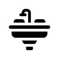sink icon. glyph icon for your website, mobile, presentation, and logo design. vector