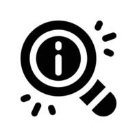 search icon. glyph icon for your website, mobile, presentation, and logo design. vector
