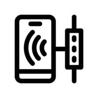 automatic call icon. line icon for your website, mobile, presentation, and logo design. vector