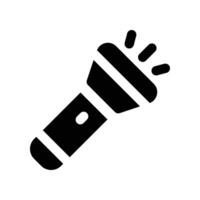 flashlight icon. glyph icon for your website, mobile, presentation, and logo design. vector