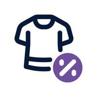 t shirt icon. dual tone icon for your website, mobile, presentation, and logo design. vector