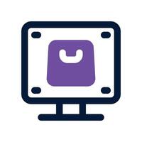 e commerce icon. dual tone icon for your website, mobile, presentation, and logo design. vector