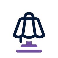 table lamp icon. dual tone icon for your website, mobile, presentation, and logo design. vector