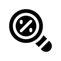 search icon. glyph icon for your website, mobile, presentation, and logo design. vector