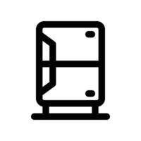 refrigerator icon. line icon for your website, mobile, presentation, and logo design. vector
