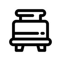 toaster icon. line icon for your website, mobile, presentation, and logo design. vector