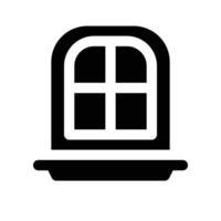 window icon. glyph icon for your website, mobile, presentation, and logo design. vector