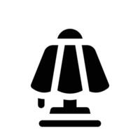 table lamp icon. glyph icon for your website, mobile, presentation, and logo design. vector