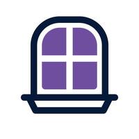 window icon. dual tone icon for your website, mobile, presentation, and logo design. vector