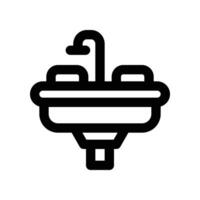 sink icon. line icon for your website, mobile, presentation, and logo design. vector
