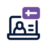 call icon. dual tone icon for your website, mobile, presentation, and logo design. vector