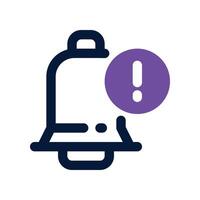 notification icon. dual tone icon for your website, mobile, presentation, and logo design. vector