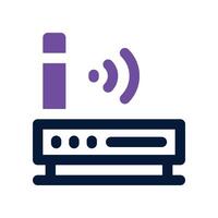 router icon. dual tone icon for your website, mobile, presentation, and logo design. vector