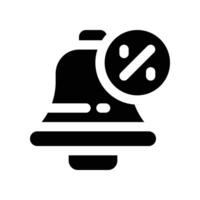 notification icon. glyph icon for your website, mobile, presentation, and logo design. vector