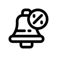 notification icon. line icon for your website, mobile, presentation, and logo design. vector