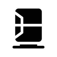 refrigerator icon. glyph icon for your website, mobile, presentation, and logo design. vector