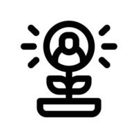 personal growth icon. line icon for your website, mobile, presentation, and logo design. vector