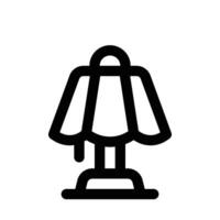 table lamp icon. line icon for your website, mobile, presentation, and logo design. vector