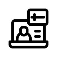 call icon. line icon for your website, mobile, presentation, and logo design. vector