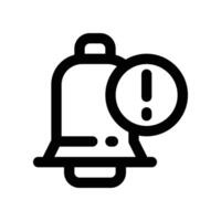 notification icon. line icon for your website, mobile, presentation, and logo design. vector