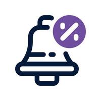 notification icon. dual tone icon for your website, mobile, presentation, and logo design. vector