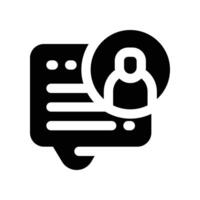 talk icon. glyph icon for your website, mobile, presentation, and logo design. vector