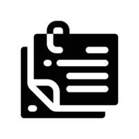 sticky note icon. glyph icon for your website, mobile, presentation, and logo design. vector