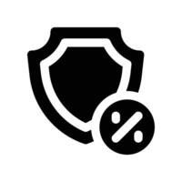 protection icon. glyph icon for your website, mobile, presentation, and logo design. vector