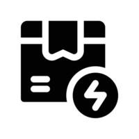 flash sale icon. glyph icon for your website, mobile, presentation, and logo design. vector