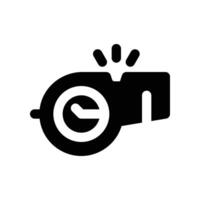 whistle icon. glyph icon for your website, mobile, presentation, and logo design. vector
