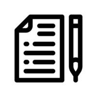 test icon. line icon for your website, mobile, presentation, and logo design. vector