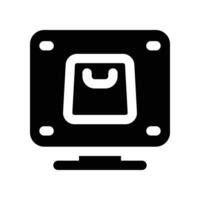 e commerce icon. glyph icon for your website, mobile, presentation, and logo design. vector