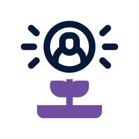 personal growth icon. dual tone icon for your website, mobile, presentation, and logo design. vector