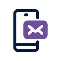 send email icon. dual tone icon for your website, mobile, presentation, and logo design. vector