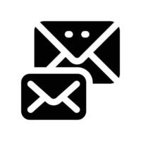 email icon. glyph icon for your website, mobile, presentation, and logo design. vector