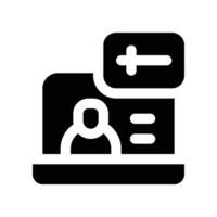 call icon. glyph icon for your website, mobile, presentation, and logo design. vector