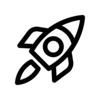 rocket icon. line icon for your website, mobile, presentation, and logo design. vector