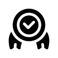 award icon. glyph icon for your website, mobile, presentation, and logo design. vector