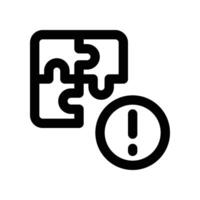 puzzle icon. line icon for your website, mobile, presentation, and logo design. vector
