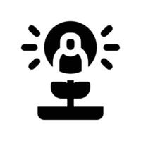 personal growth icon. glyph icon for your website, mobile, presentation, and logo design. vector