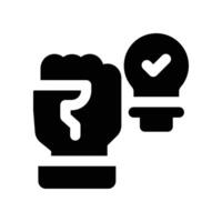 training icon. glyph icon for your website, mobile, presentation, and logo design. vector