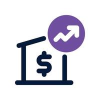 asset management icon. dual tone icon for your website, mobile, presentation, and logo design. vector