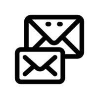 email icon. line icon for your website, mobile, presentation, and logo design. vector